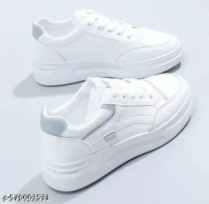 Sleek Step White Sneakers