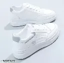Sleek Step White Sneakers