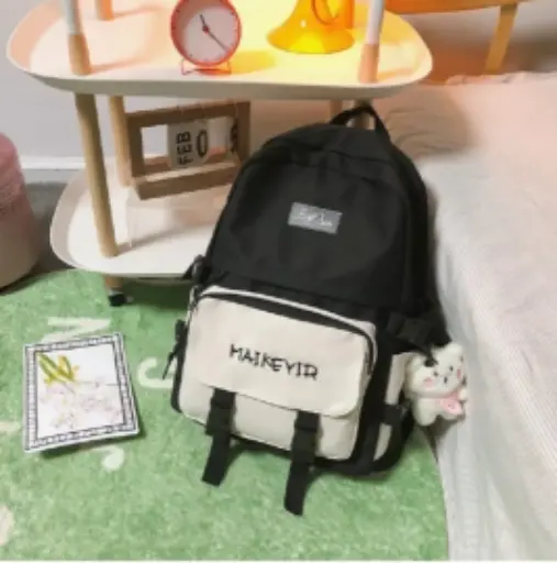[MAIKEYIR Two-Tone Korean Backpack] MAIKEYIR Two-Tone Korean Backpack
